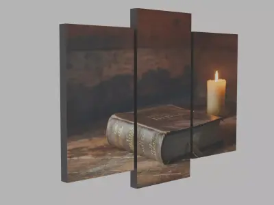 Quiet Reflections Religious Wall Art Low-poly 3D model