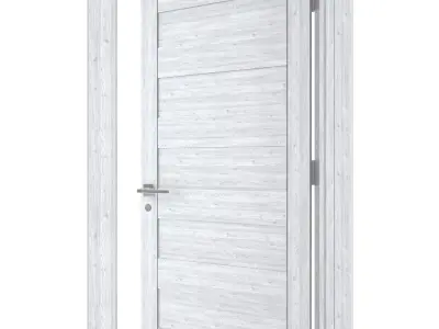 Door-046 wooden door 3D model