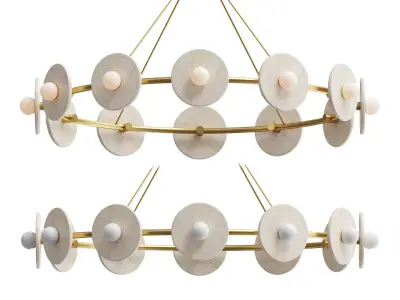  Dahlia LED Chandelier 3D model