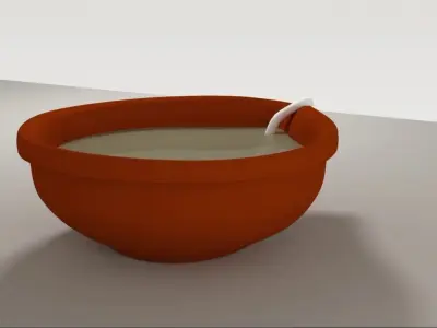 Oil Lantern Low-poly 3D model