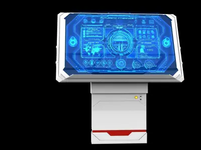 Sci-fi Terminal 3D model