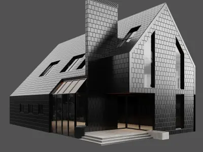 MODERN HOUSE NO34 A 3D model