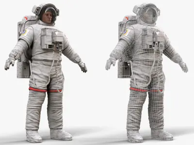 CS05 Space Suit LITE VERSION Low-poly 3D model