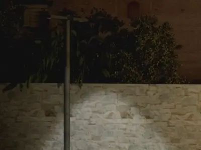 pedestrian street light Low-poly 3D model