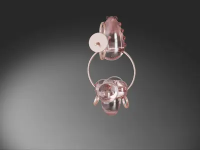 Brillant circle ear ring jewellery 2vol Free 3D model
