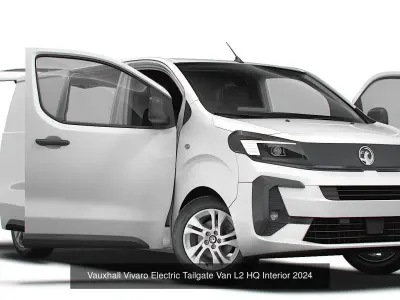 Vauxhall Vivaro Van HQ Interior 2025 3D Model Pack