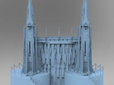 London Celtic watchtowers Bridge 2 3D model