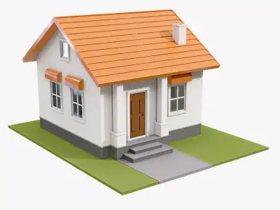 house Low-poly 3D model