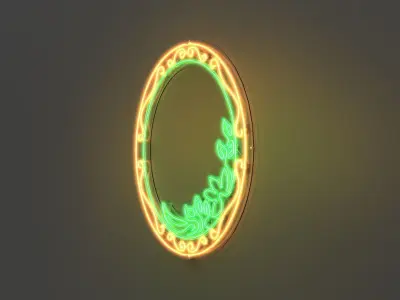Picture Frame 5 - Neon Sign 3D model