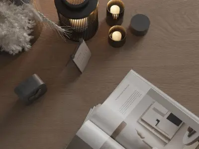 Modern Dining Room 3D model