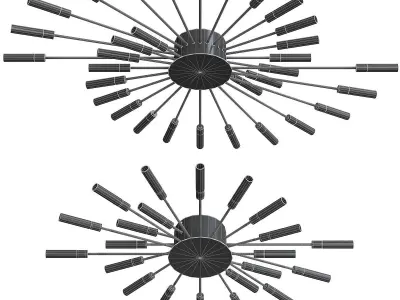 Bastone 571-572 Chandeliers 3D model