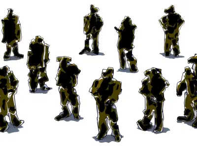 MUTANT CROWD - PACK 7 3D model