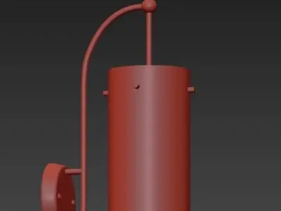 Electronics metal wall light 3D model