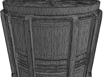 Advanced SciFi Industrial Generator Low-poly 3D model