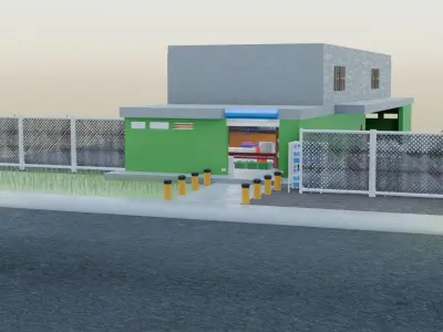 Small shop Colmado 3D model