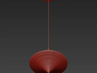 Chandelier pendant light hanging from ceiling 3D model