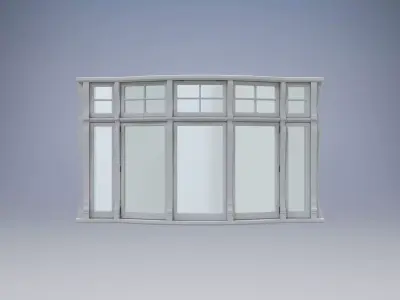 London casement bay window 3D model