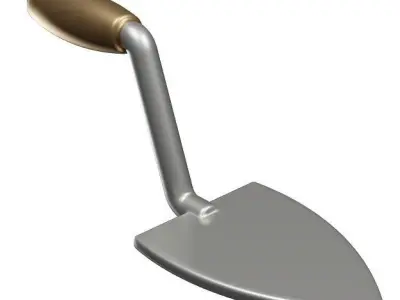 Construction Trowel Low-poly 3D model