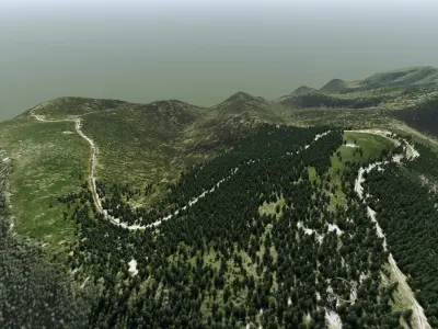 Clingmans Dome Tennessee 3D model