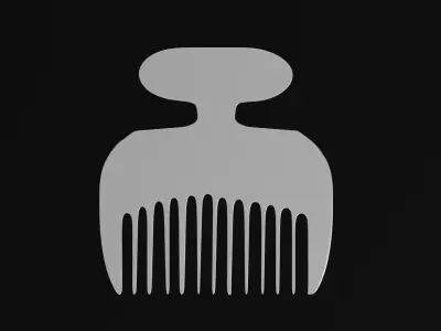 Comb Hair 3D model