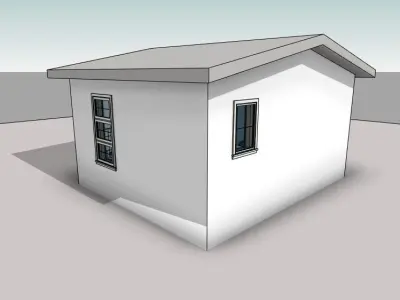 One Bedroom House 3D print model