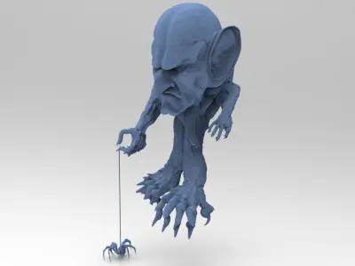 Goblin hand statue 3D model