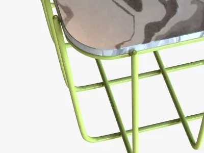 Blu Dot Scamp Large Table - Marble Top 3D model