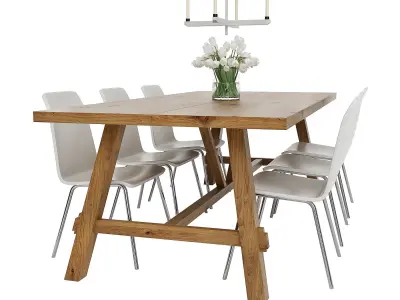 Dining Furnitures Set 49 3D model