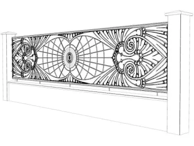 Wall and Fence Free 3D model
