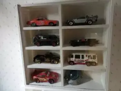 DISPLAY CASES w window option FOR 8 ACTION FIGURES AND TOY CARS  3D print model