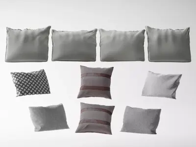 Mixed Pillows - Diversified Designs 3D model