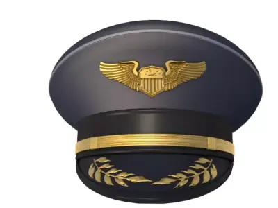 Pilot Hat 3D model
