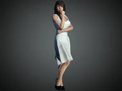 Women rigged  3D model
