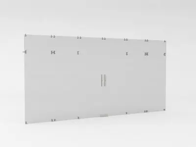 Big glass door 3D model