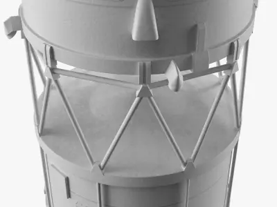  Multistage Space Rocket with Strap-On Boosters 