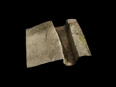 Anydrafts Street gutter 04 Low-poly 3D model