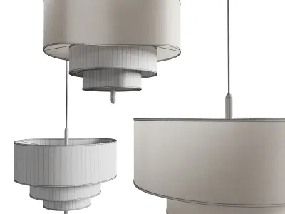 Pebbles Pendant Light Low-poly 3D model