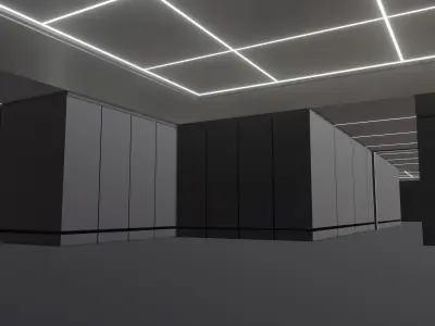3D SCI FI interior 3D model