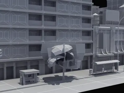 City Park Block 3D model