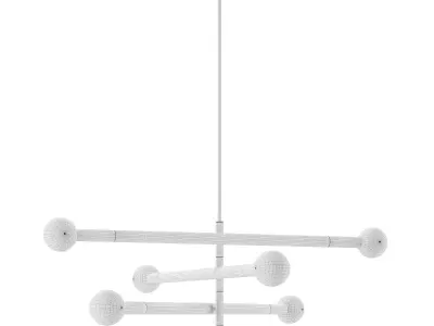  Wand Globe Chandelier 3D model