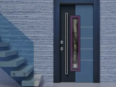 Modern Entrance Door  3D model