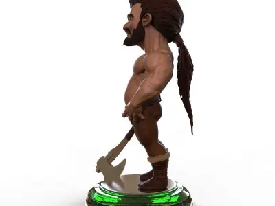 Piece Chess - The King 3D print model