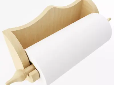 Wallmounted Paper Towel Holder 3D model