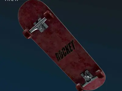 Skateboard typeA 3D model