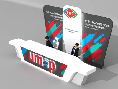 Reception Desk 004 3D model