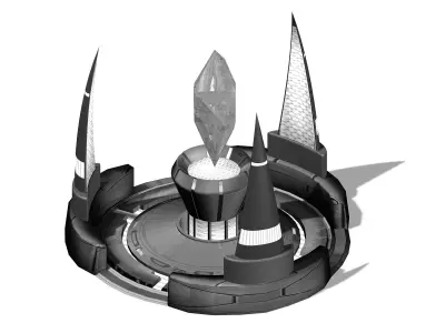 Crystal - Power Plant 01 3D model