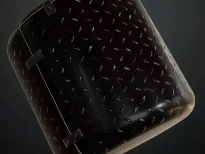 Light Sci-Fi Armored Diamond Plate Panel PBR SEAMLESS Texture