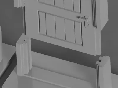 Zombicide modern doors 3D print model