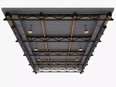 Ceiling Ventilation Pipes 25 3D model