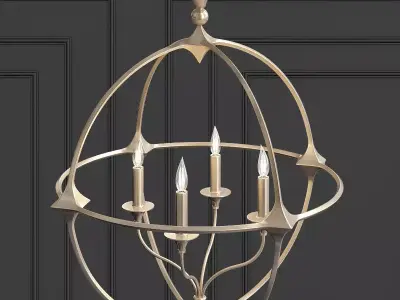 Bellario Orb Chandelier 3D model